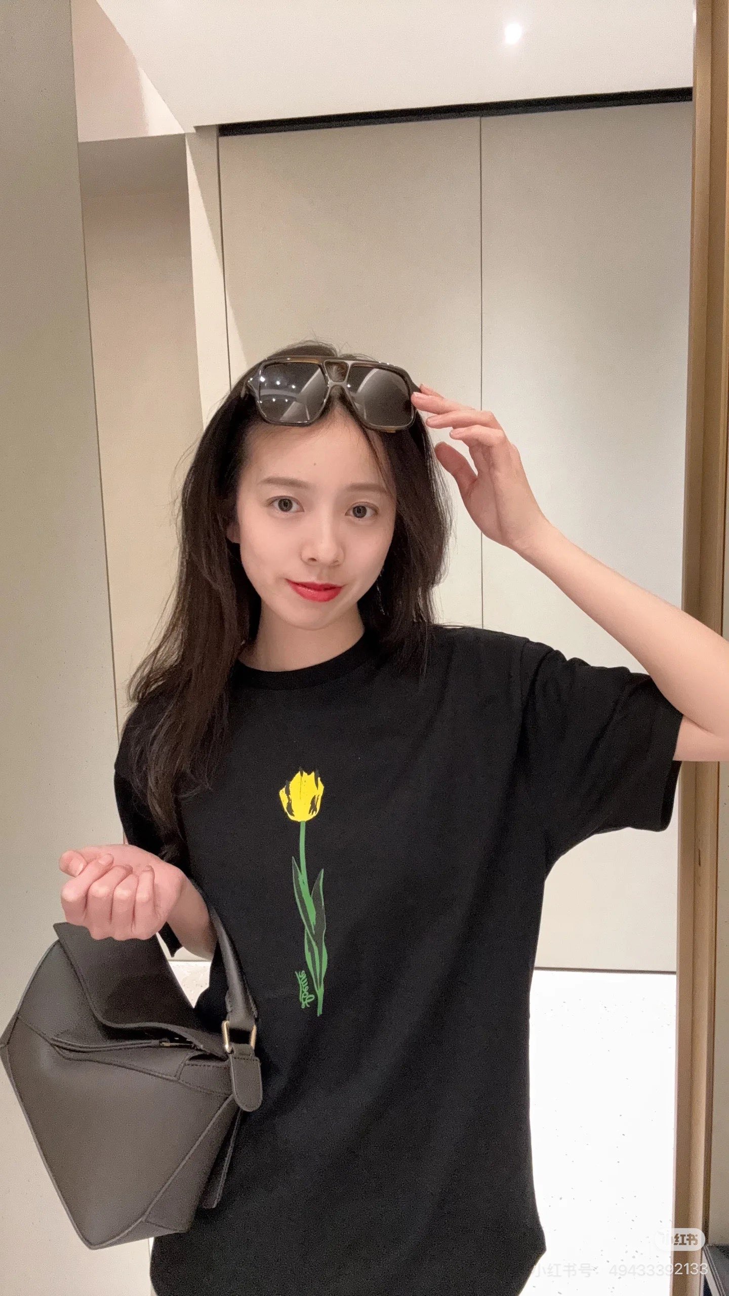 「正規品級」ロエベ x パウラズ イビサ フローラル リラックスフィット Tシャツ ブラック 詳細画像 2