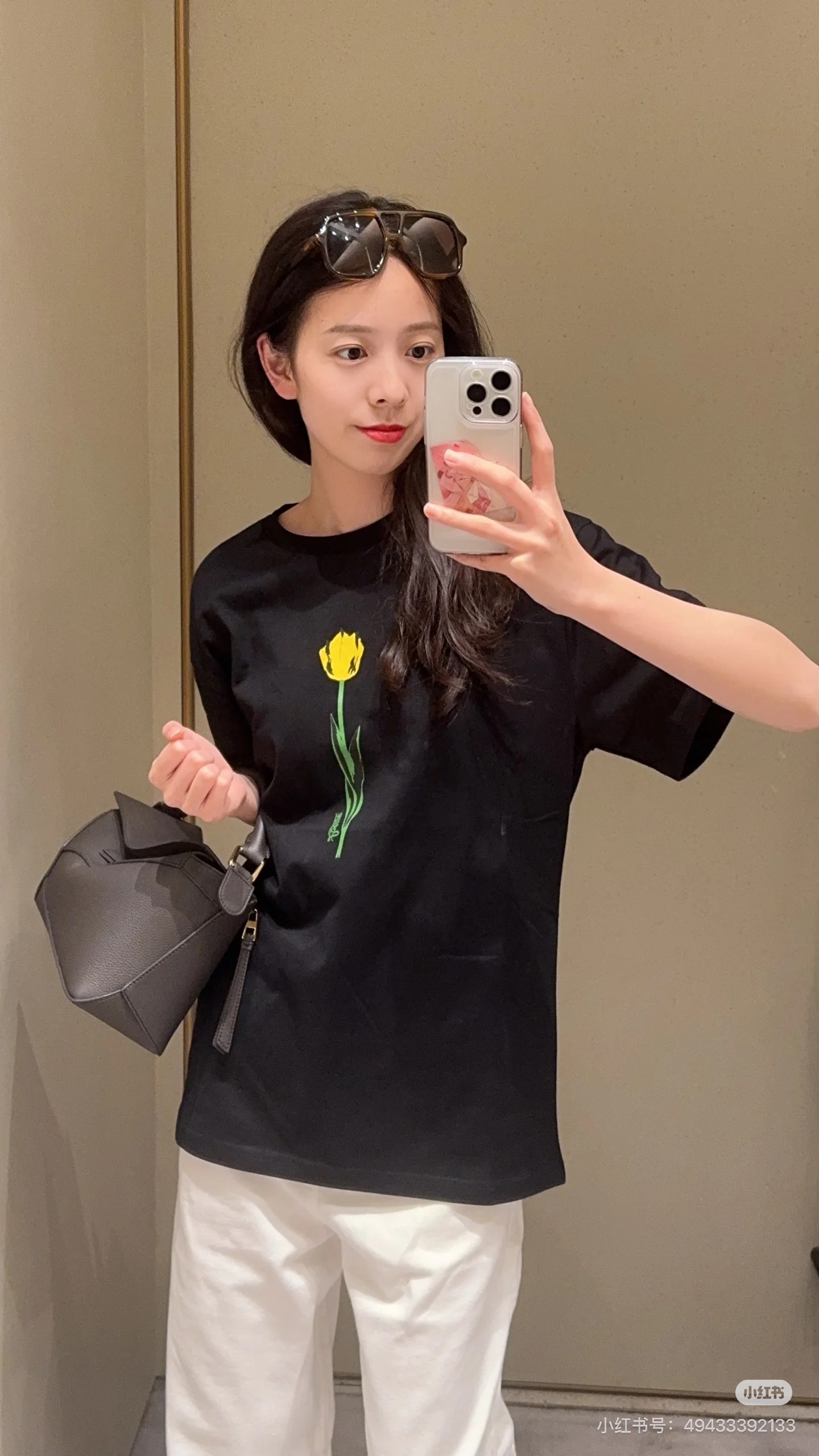 「正規品級」ロエベ x パウラズ イビサ フローラル リラックスフィット Tシャツ ブラック 詳細画像 3