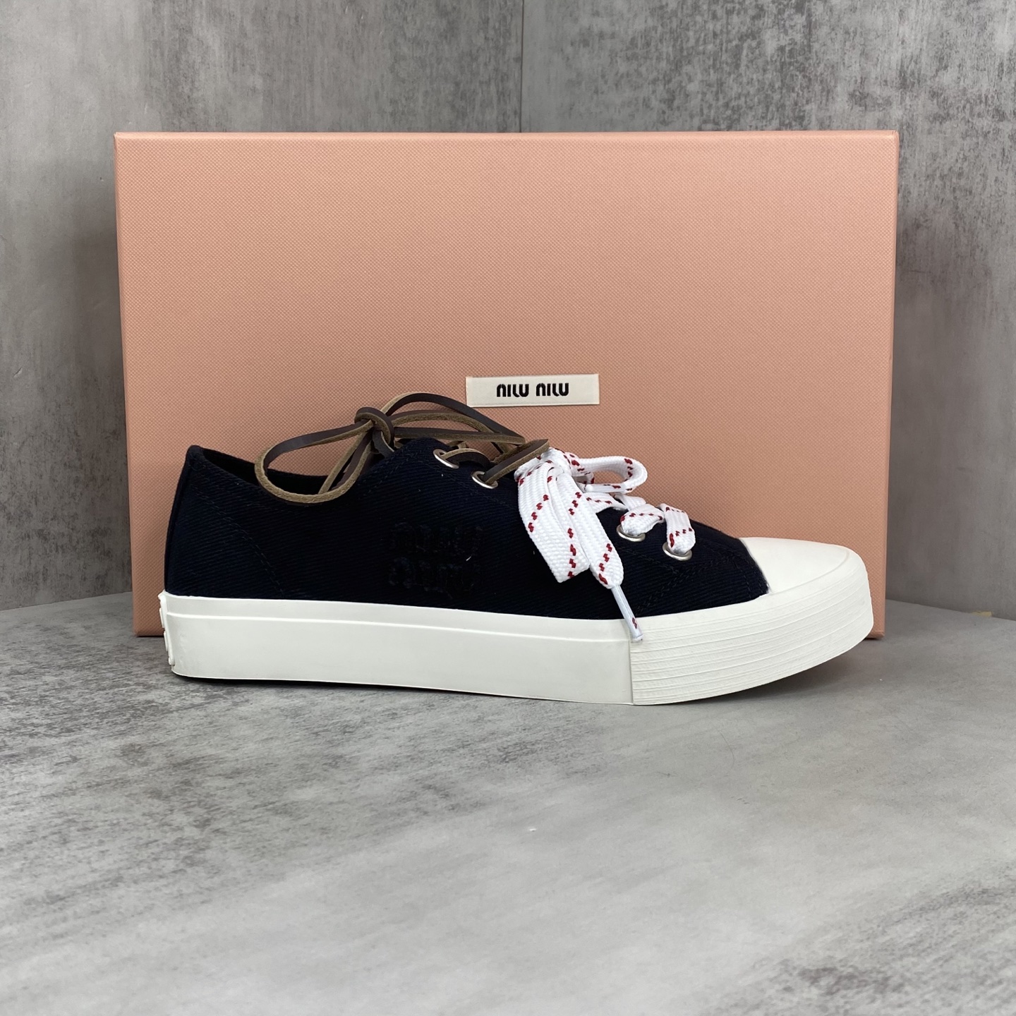 ミュウミュウ ウォッシュドデニムスニーカー 5E384E_CSL_F0002_F_005 詳細画像 1