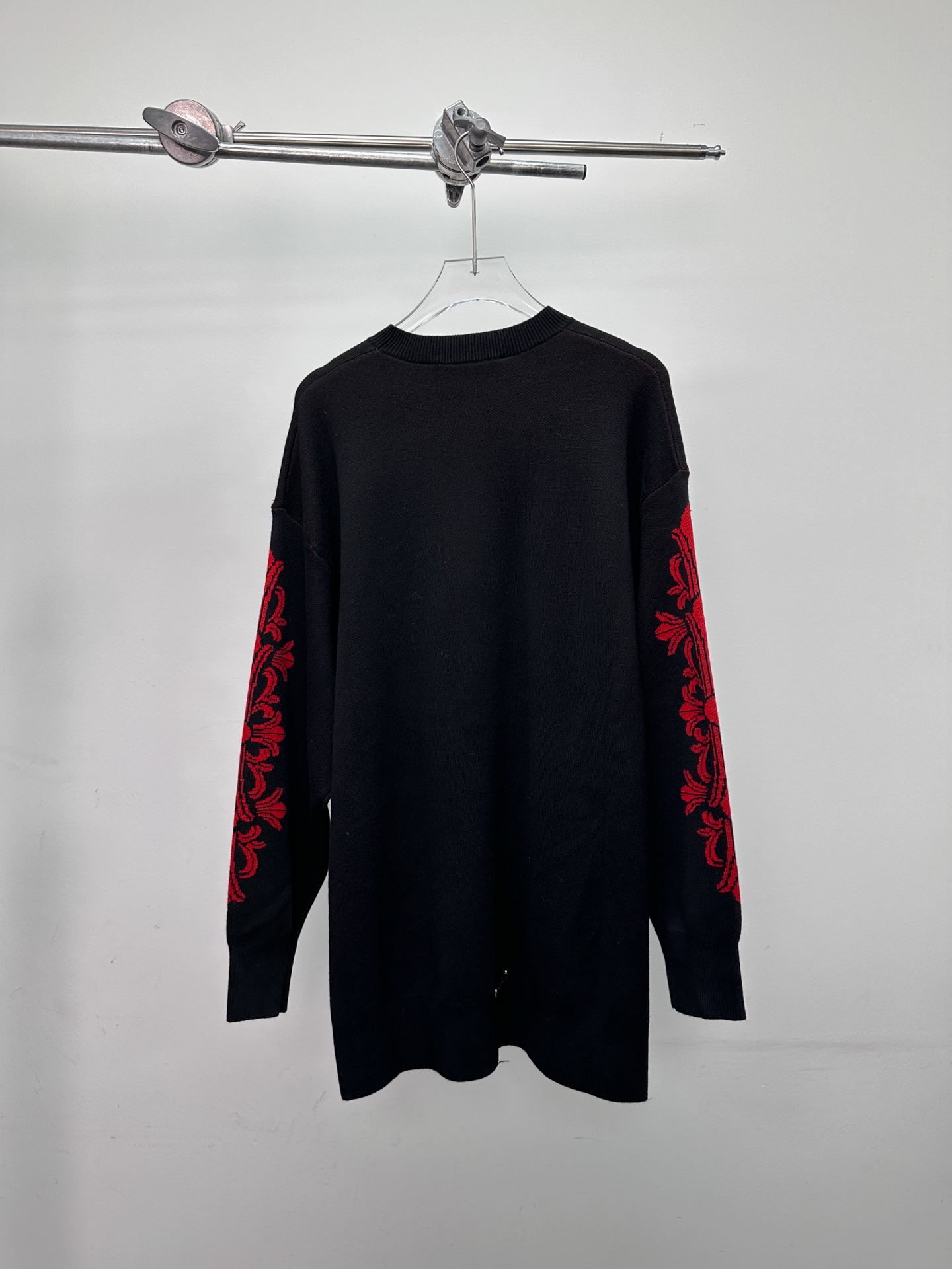 Chrome Hearts ウールセーター、黒と赤 詳細画像 2