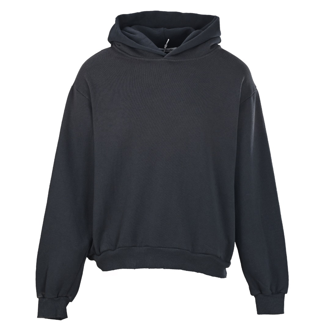 ACNE STUDIOS 1996 ドット柄 フード付きスウェットシャツ、ブラック 詳細画像 3