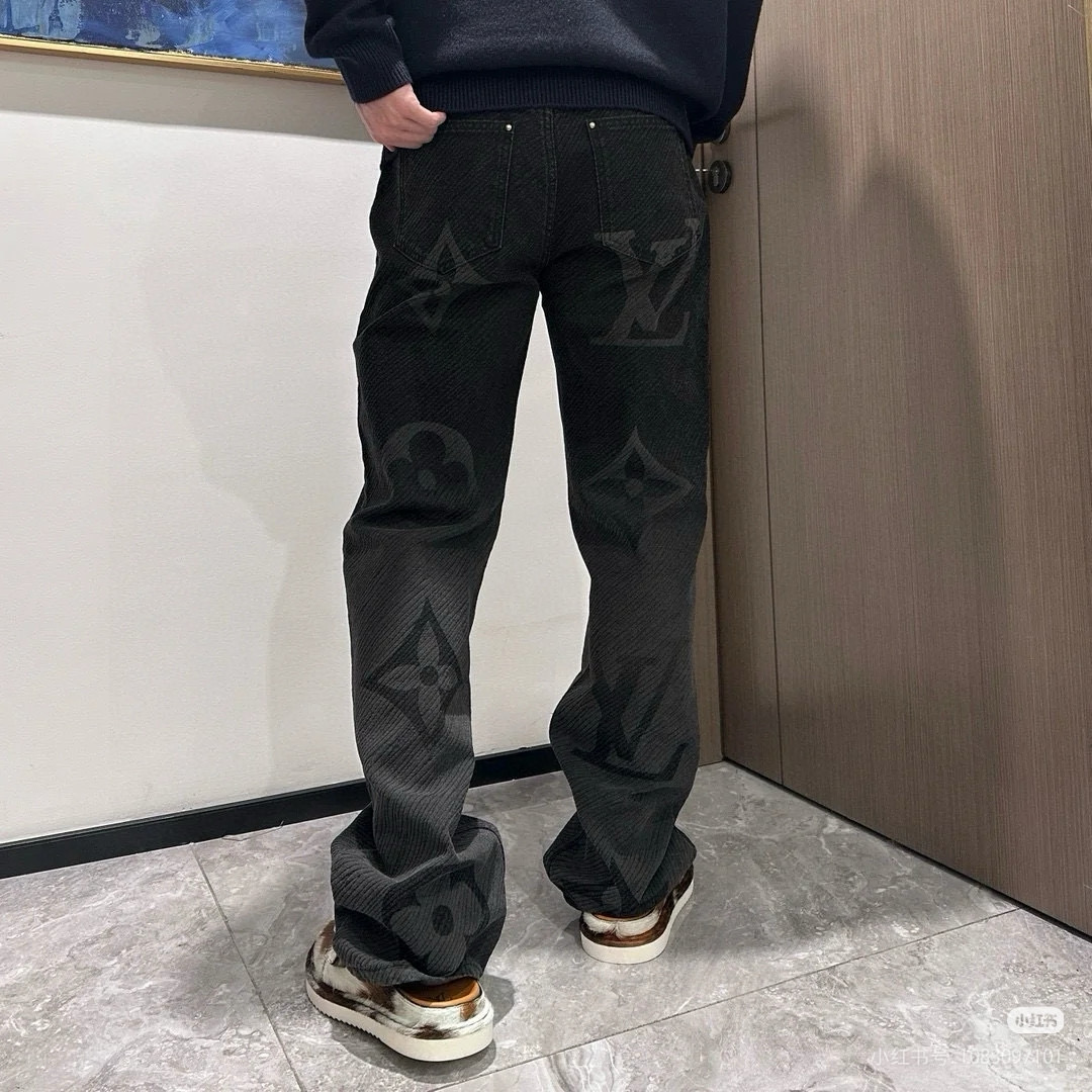 ルイ・ヴィトンのモノグラムプリントツイルスーツジーンズ 詳細画像 3