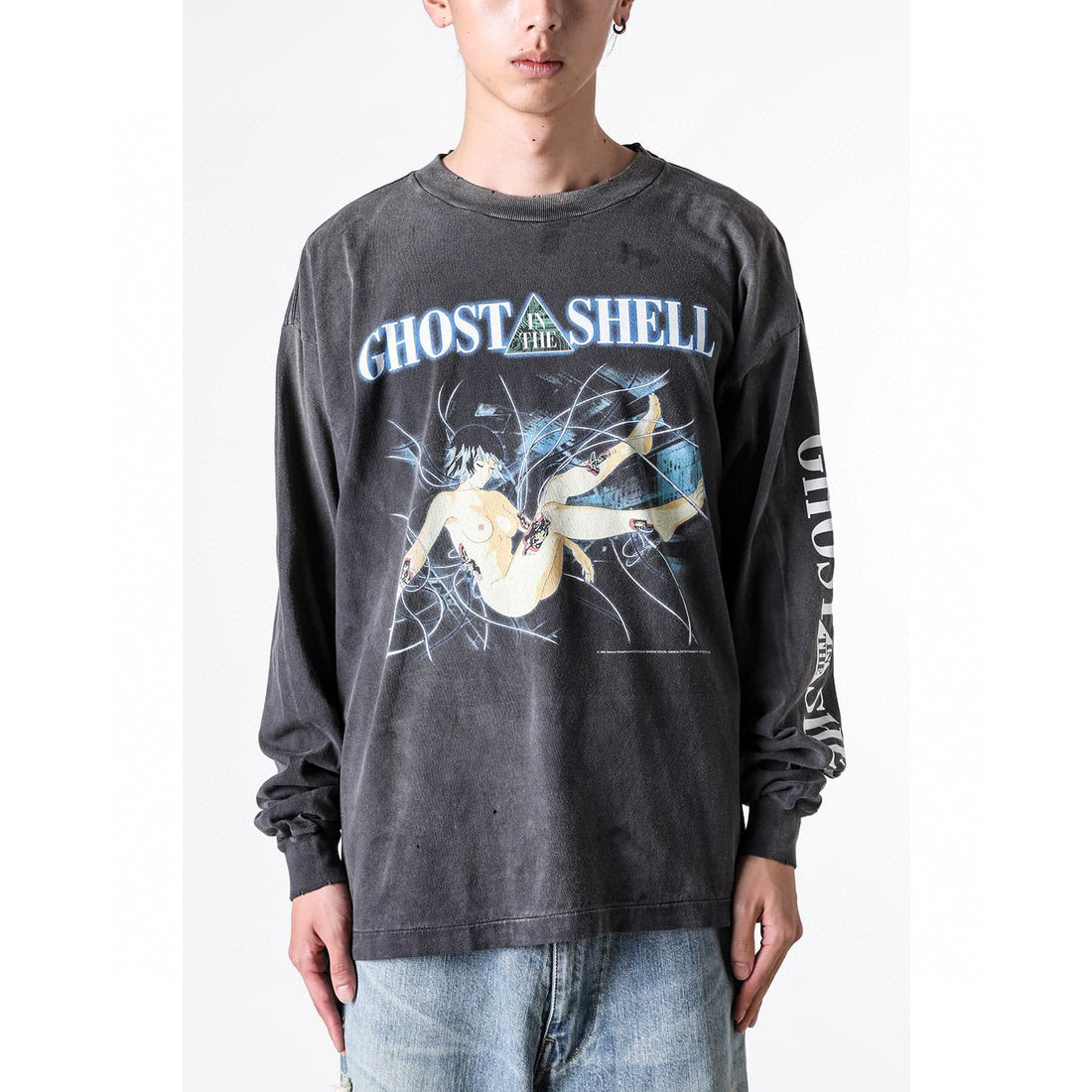 SAINT Mxxxxxx スリーピング・モトコ プリント ロングスリーブTシャツ 詳細画像 2