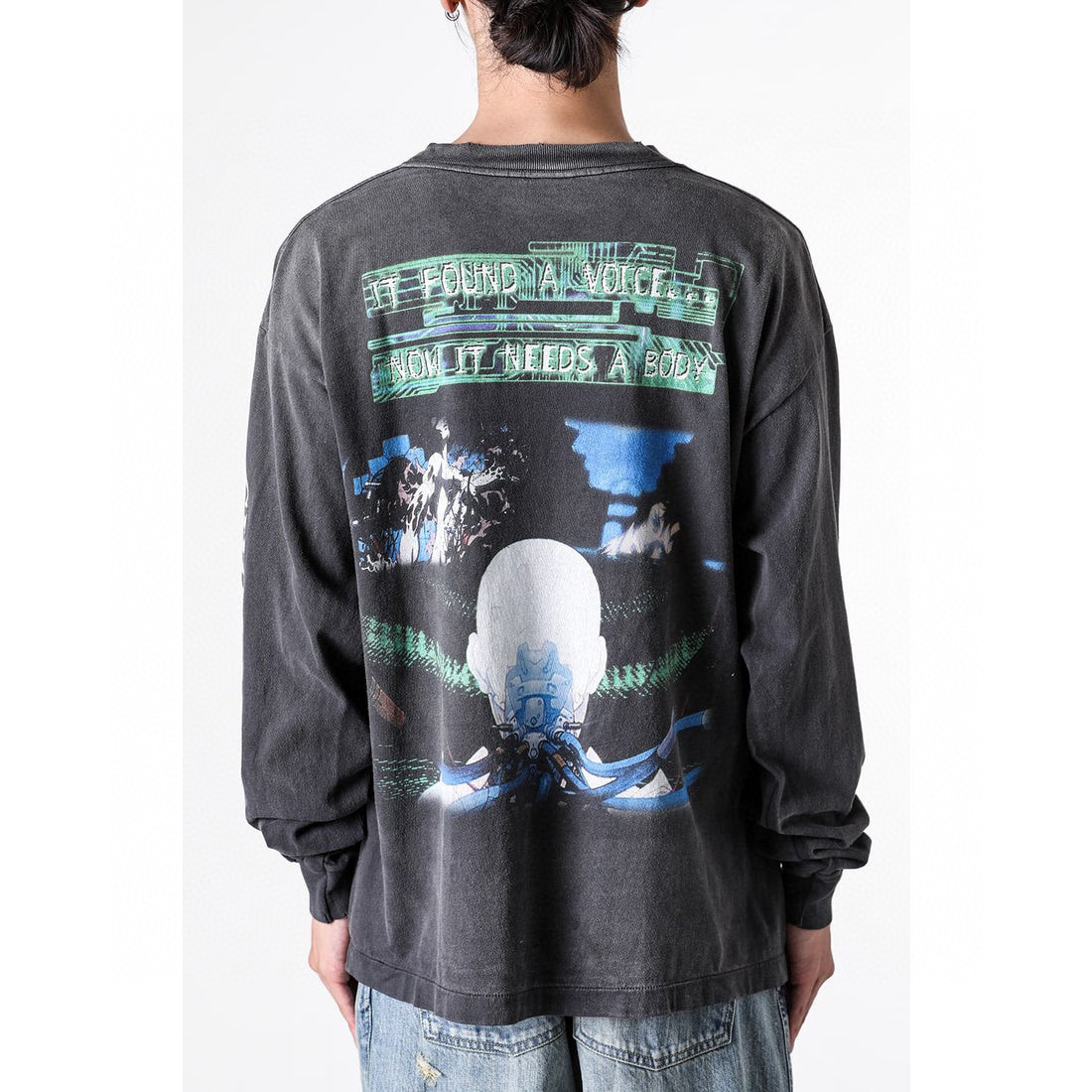 SAINT Mxxxxxx スリーピング・モトコ プリント ロングスリーブTシャツ 詳細画像 3