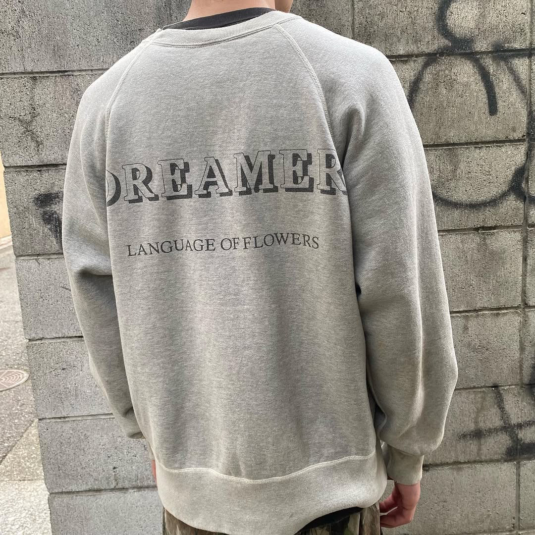 SAINT Mxxxxxx フローラル ダメージ加工プリント クルーネック スウェットシャツ 詳細画像 2