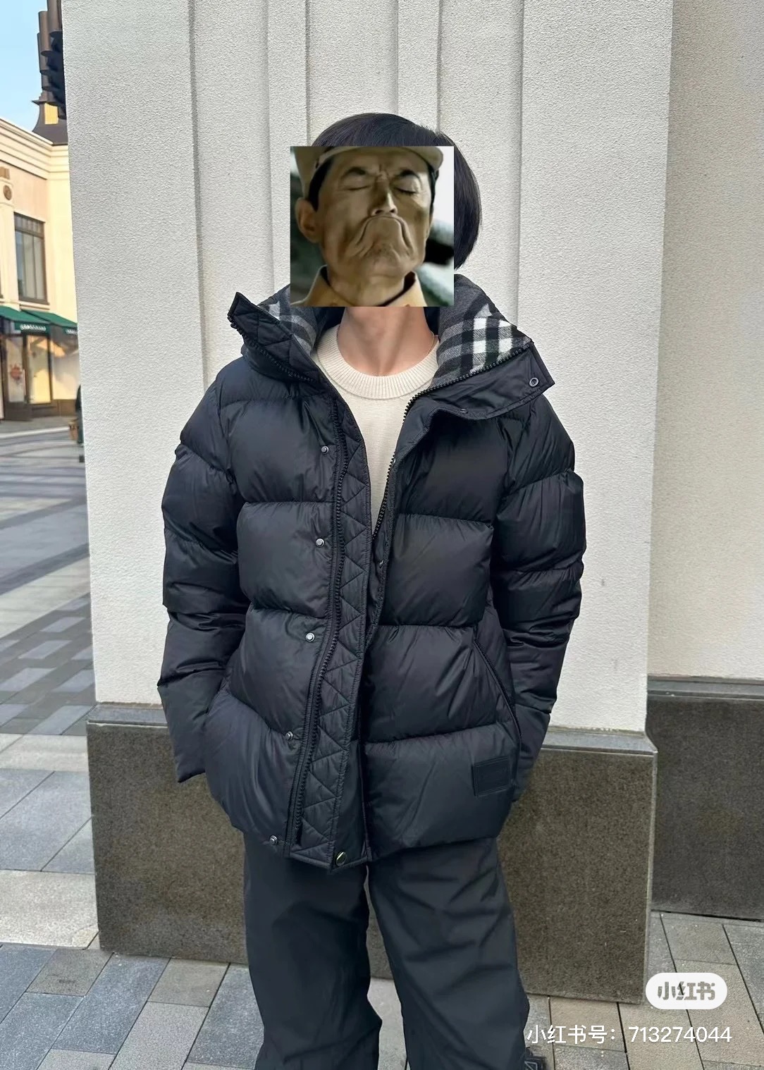 バーバリーのシリコンロゴダウンジャケット 詳細画像 2