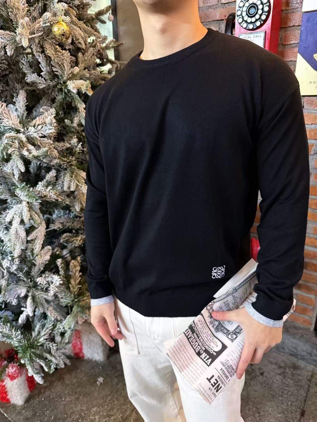 ロエベの刺繍入りクルーネックセーター 詳細画像 1