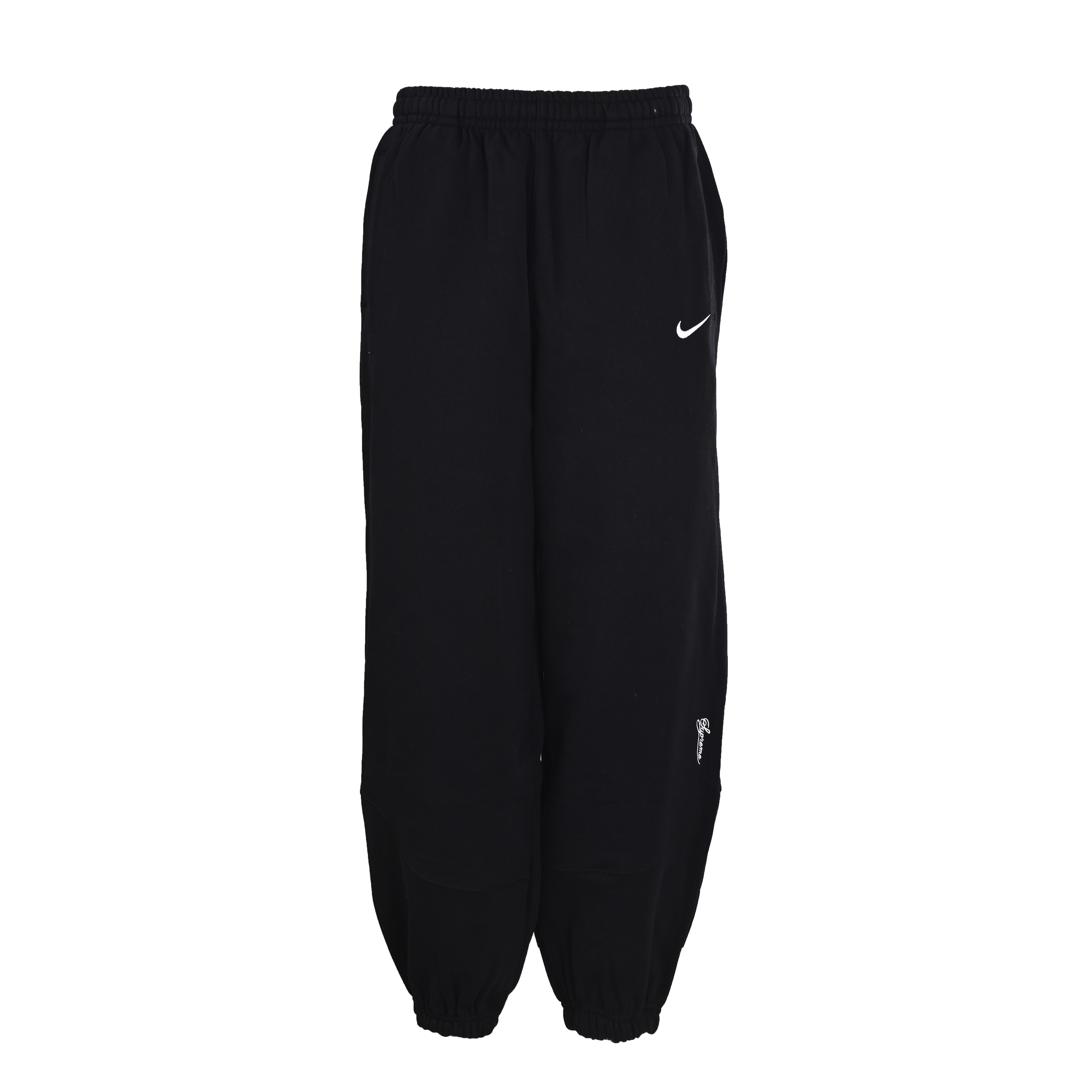 Supreme x Nike コラボ フリース裏地ロングパンツ (ブラック) 詳細画像 3