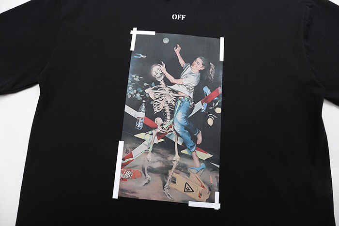 オフホワイト スカルガール Tシャツ 詳細画像 3