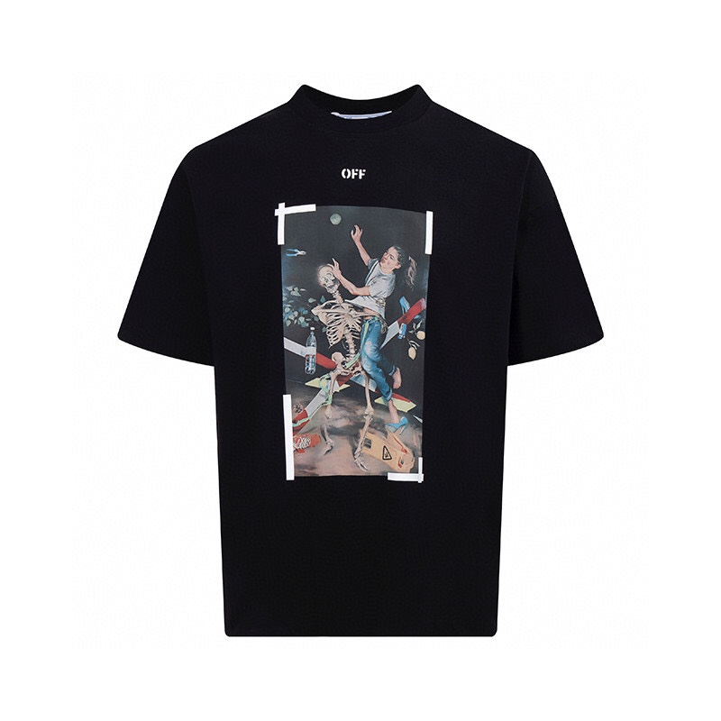 オフホワイト スカルガール Tシャツ 詳細画像 1