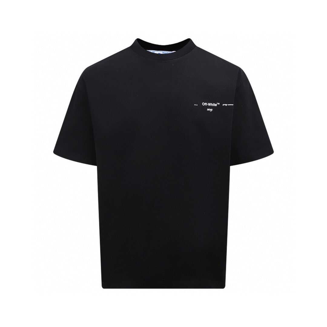 オフホワイト モネ アロー 半袖Tシャツ、ブラック 詳細画像 1