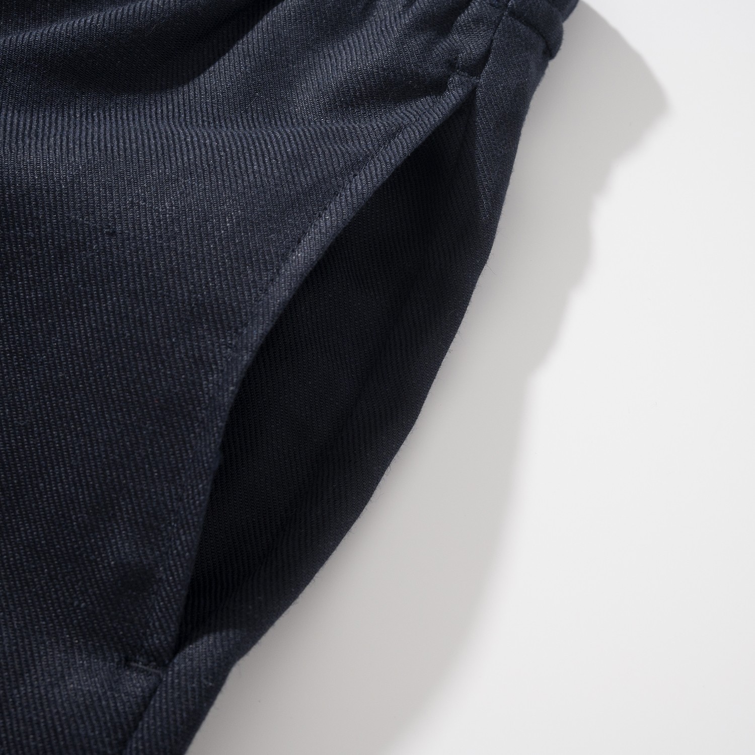 ゼニア Oasi Lino ドローストリング ショーツ ダークブラウン 詳細画像 3