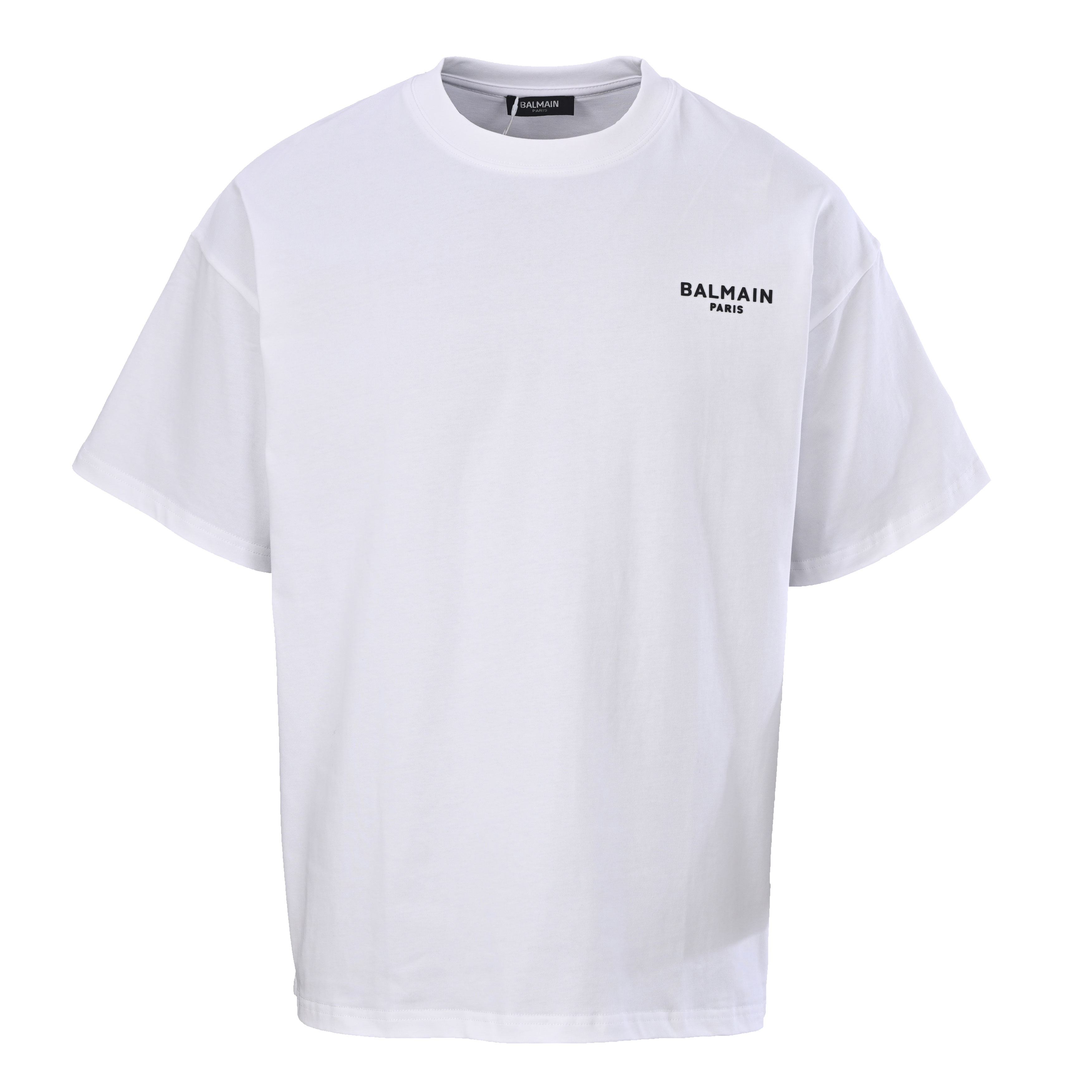 バルマン スモールロゴ ボンディング Tシャツ ホワイト ブラック 詳細画像 1
