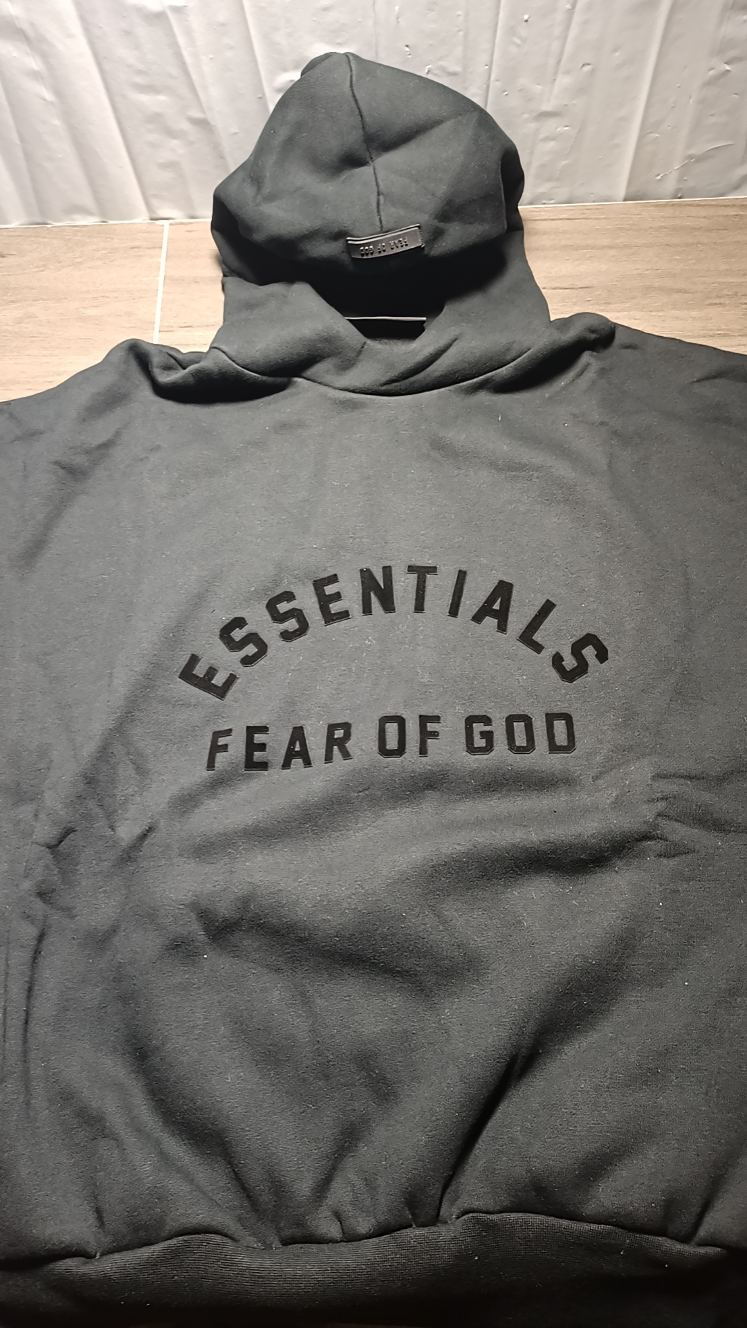 Fear of God Essentials Hoodie Black SS23