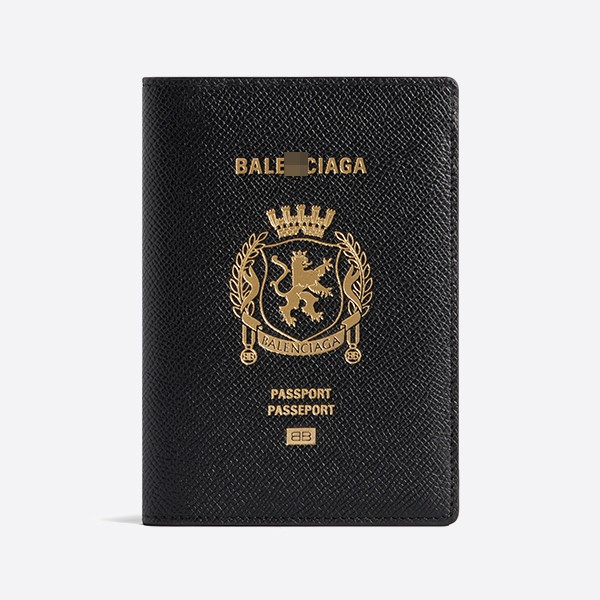 バレンシアガ パスポート ホルダー ブラック 7877422AA3R1000