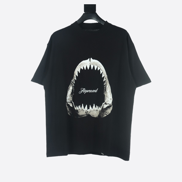 リプレゼント シャーク ジョーズ Tシャツ オフブラック