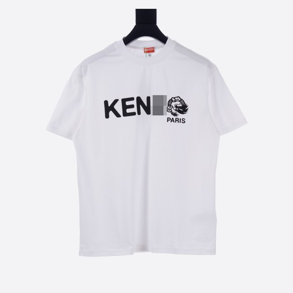 ケンゾー「ドラゴンイヤー」オーバーサイズ ジェンダーレス Tシャツ ホワイト