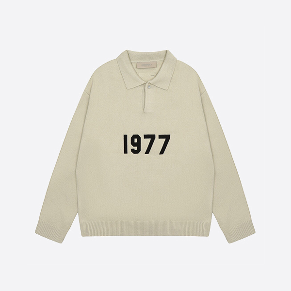 フィア オブ ゴッド エッセンシャルズ 1977 ニット L/S ポロ ウィート