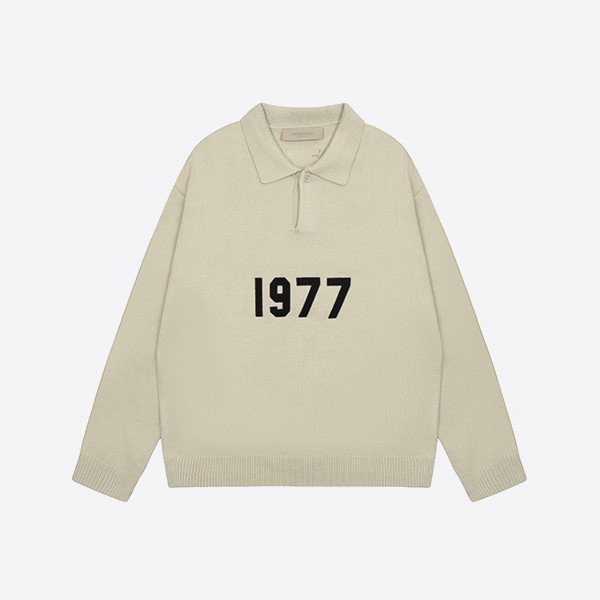 フィア オブ ゴッド エッセンシャルズ 1977 ニット L/S ポロ ウィート