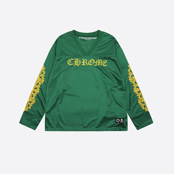 クロームハーツ x マティボーイ メッシュ ウォームアップ L/S Tシャツ グリーン