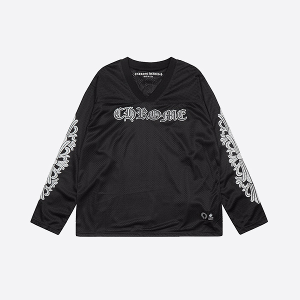 クロームハーツ x マティボーイ メッシュ ウォームアップ L/S Tシャツ ブラック