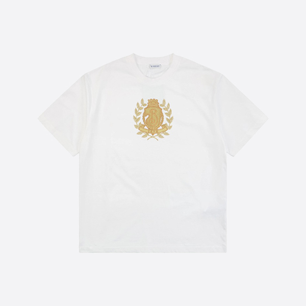 バーバリー Bクレスト コットンTシャツ ホワイト