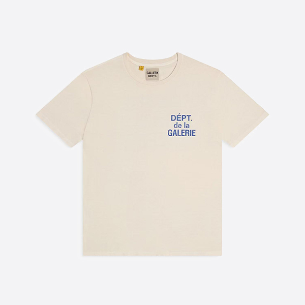 ギャラリーデプト フレンチTシャツ クリームブルー