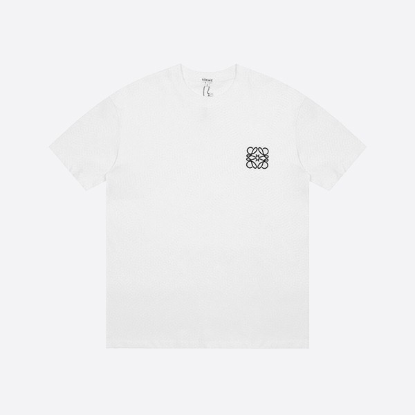 「正規品級」ロエベ アシンメトリー アナグラム Tシャツ ホワイト