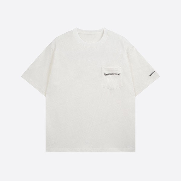クロームハーツ スクロールロゴポケットTシャツ ホワイト