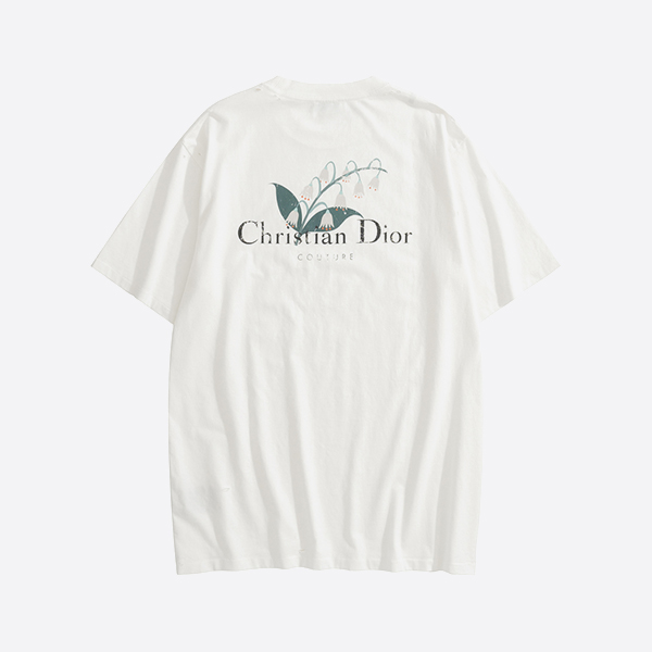 「正規品級」クリスチャン・ディオール クチュール リリー・オブ・ザ・バレー Tシャツ ホワイト