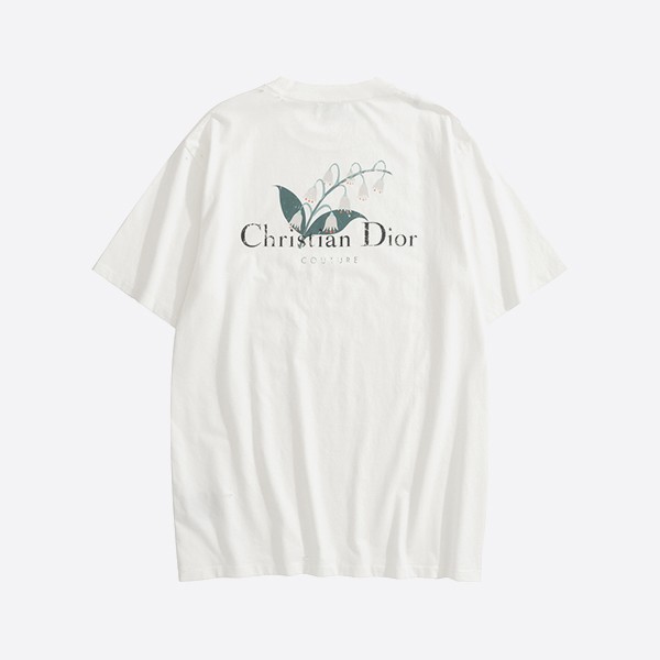 「正規品級」クリスチャン・ディオール クチュール リリー・オブ・ザ・バレー Tシャツ ホワイト