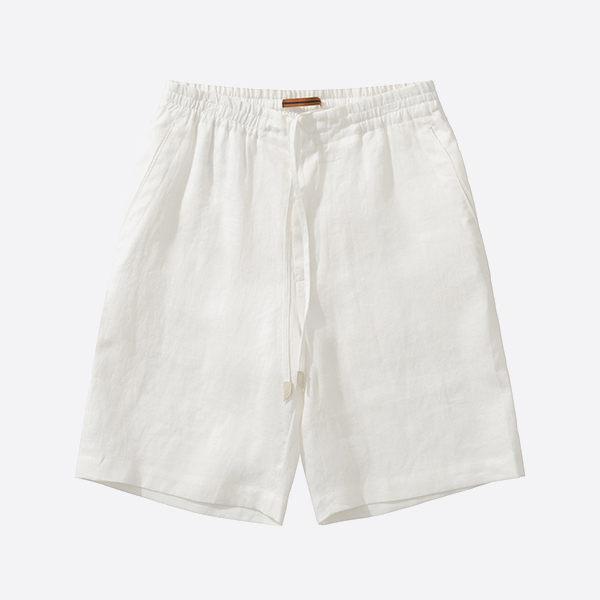 「正規品級」ゼニア ホワイト リネン ショートパンツ SS25