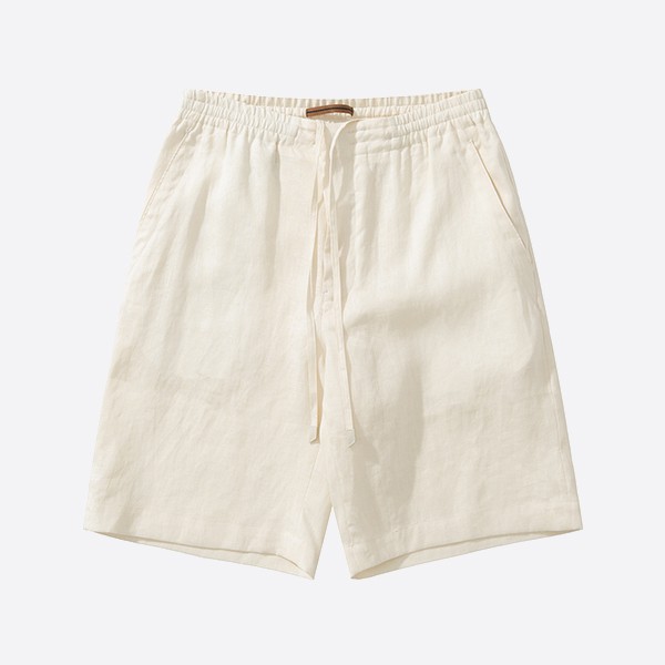 「正規品級」ゼニア オフホワイト リネン ショートパンツ SS25