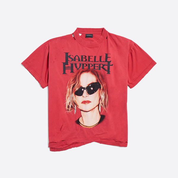 「正規品級」バレンシアガ イザベル ボックスTシャツ フェードレッド