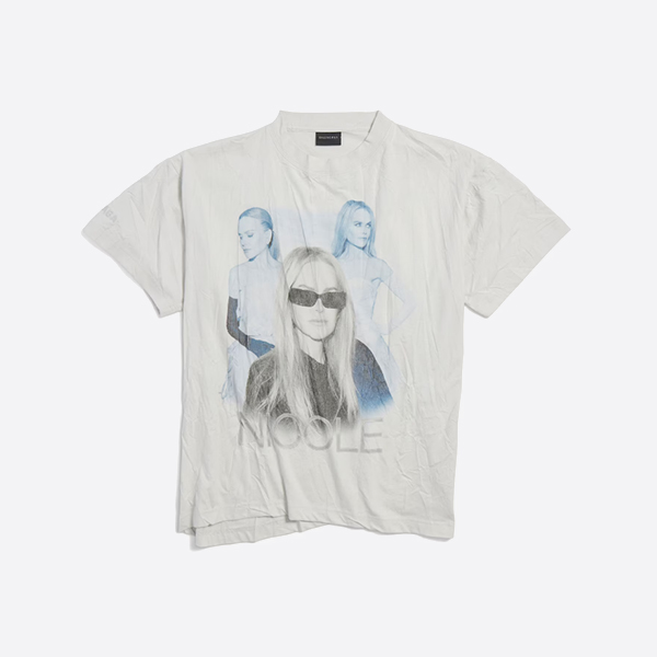 「正規品級」バレンシアガ ニコール ボックスTシャツ ホワイト