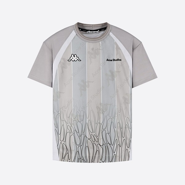 「正規品級」アクネ・ストゥディオズ×カッパ ロゴ Tシャツ グレー