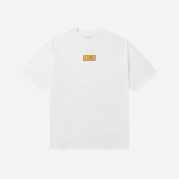 MM6 メゾン マルジェラ ジャカード ナンバーラベル Tシャツ（ホワイト）