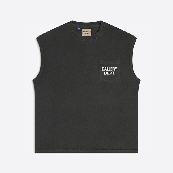 ギャラリーデプト Augi ノースリーブTシャツ ヴィンテージ ブラック