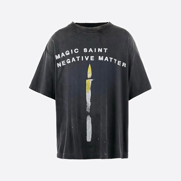 SAINT Mxxxxxx SS Tシャツ / キャンドル/ブラック