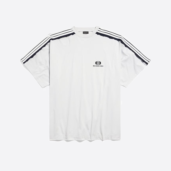 バレンシアガ ユニティ スポーツ アイコン オーバーサイズ Tシャツ（ダーティホワイト/ブラック）