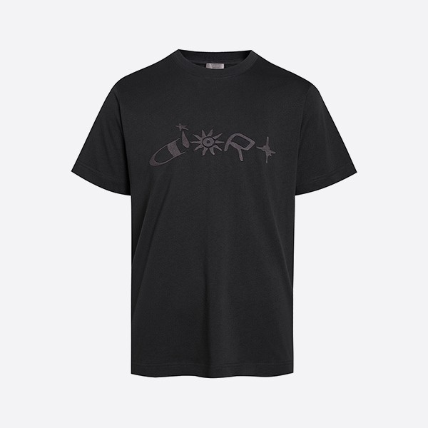 ディオール アンド ルイス ハミルトン ロゴ Tシャツ リラックスフィット ブラック