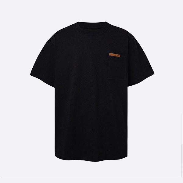 ボッテガ・ヴェネタ ポケットディテール リラックスフィット Tシャツ ブラック