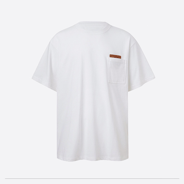 ボッテガ・ヴェネタ ポケットディテール リラックスフィット Tシャツ ホワイト
