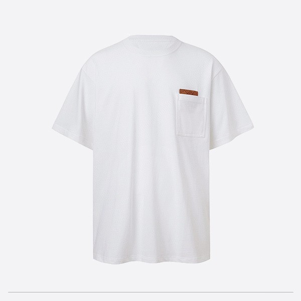 ボッテガ・ヴェネタ ポケットディテール リラックスフィット Tシャツ ホワイト