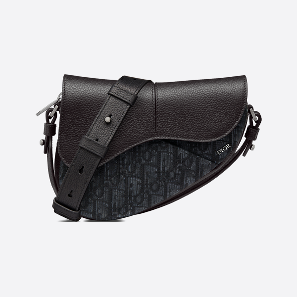 ディオール キャンバス＆レザー サドルバッグ ミニ クロスボディバッグ 2adca543yks_h03e