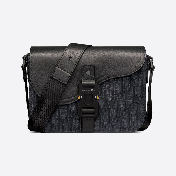 ディオール キャンバス＆レザー メンズ クロスボディバッグ ロックサドルバッグ 1ADPO049YKS_H00N