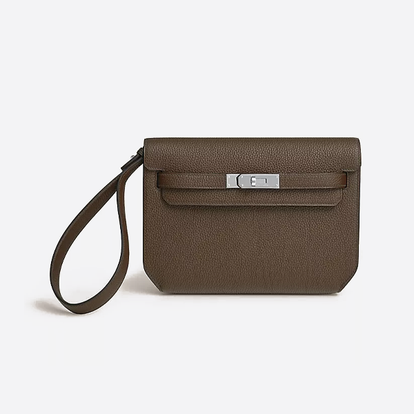 エルメス エレファント グレー クラッチバッグ H078401CK4C