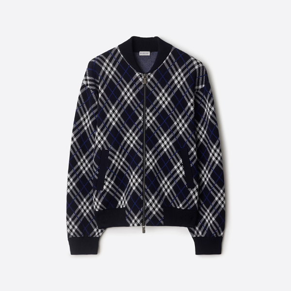 バーバリーチェックウールジャケット ブラック