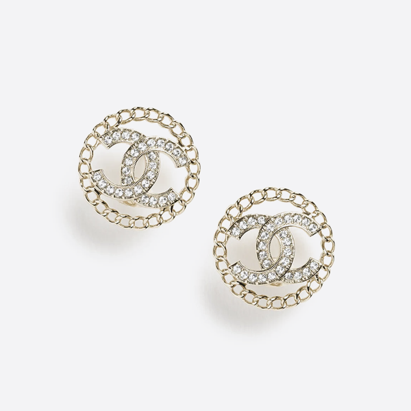 シャネル ラウンドホローダブルCイヤリング ABG269B21819U3377