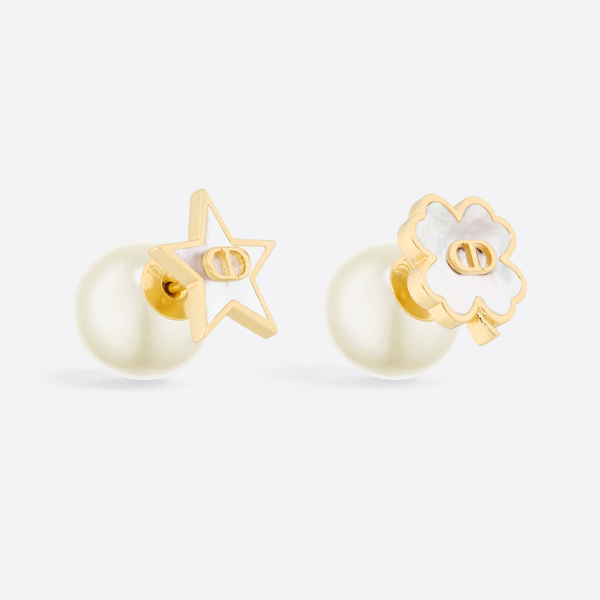 ディオール 四つ葉のクローバー スター パール イヤリング E4247WOMMP_D301
